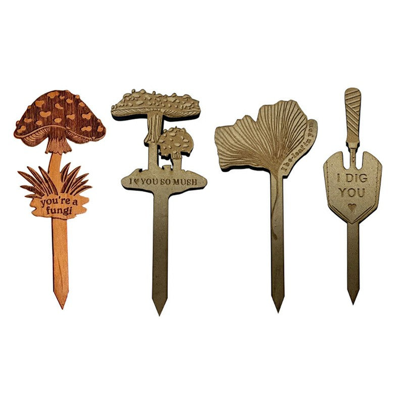 4Pcs Garden Labels Plant Identification Card Sign Tags Potted Bonsai Markers 4Pcs Garden Labels Plant Identification Card Sign Tags Potted Bonsai Markers